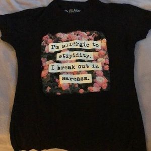 Black graphic t shirt